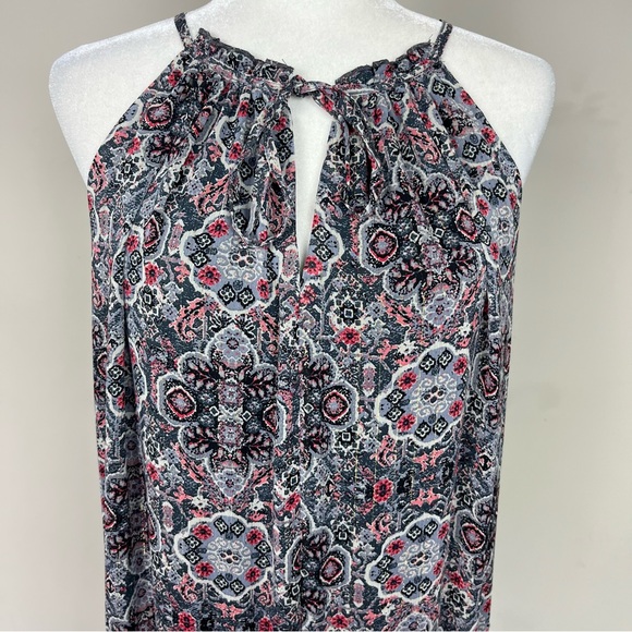 DREW BOHO TIERED SLEEVELESS MAXI DRESS SIZE LARGE - Picture 8 of 15